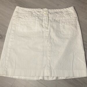 Anne Taylor Loft 
White skirt